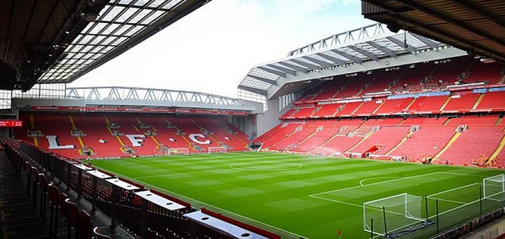 Anfield - Liverpool FC (53.394 espectadores)