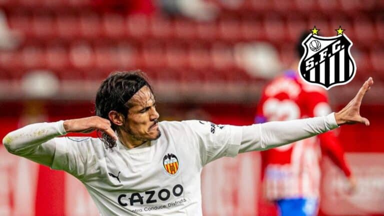 El Santos intentará fichar a Edinson Cavani en verano